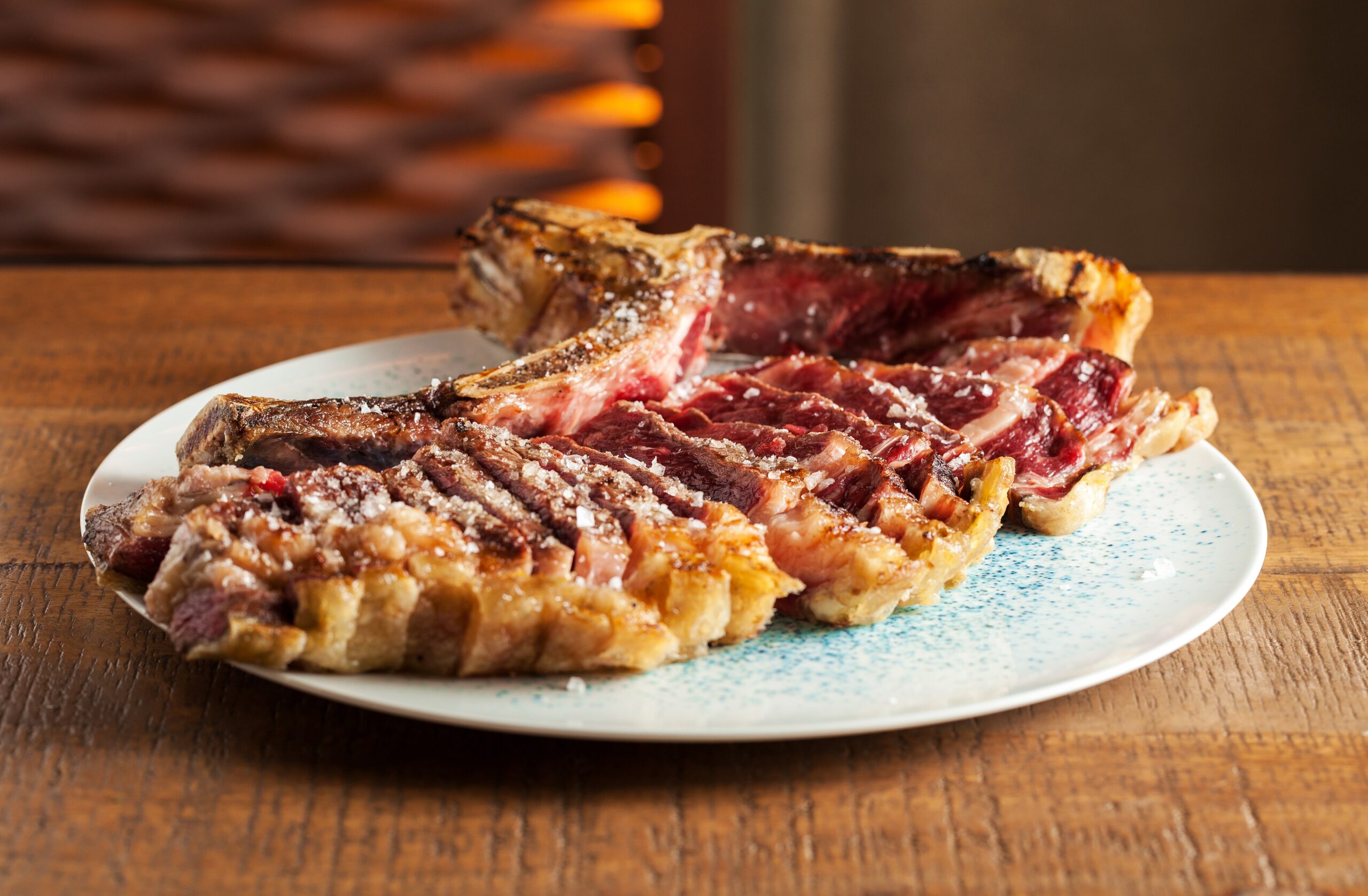 Carne cortada de forma profesional